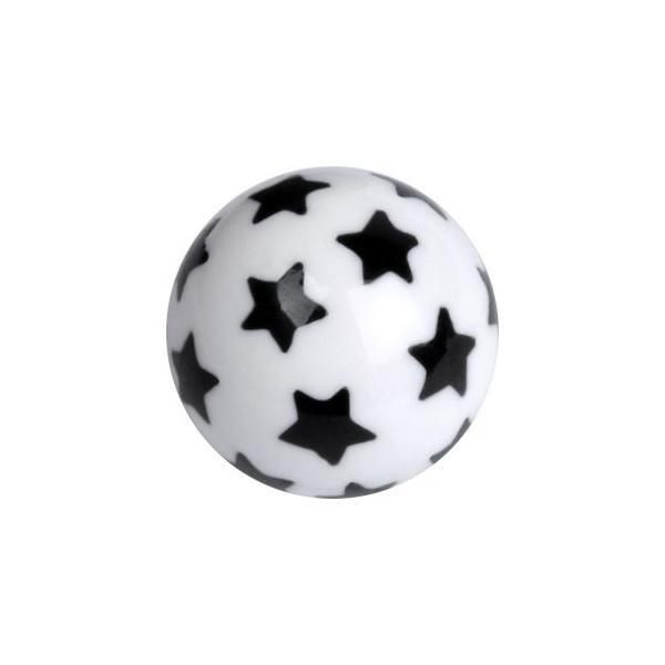 Acrylic Stars Ball - Black on White