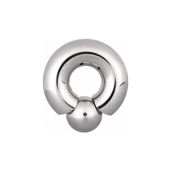 Stainless Steel Monster Screw-On Ball Ring: 17mm with 22mm Diameter