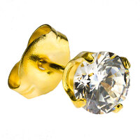 Gold Plate CZ : White