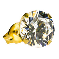 Gold Plate CZ : White