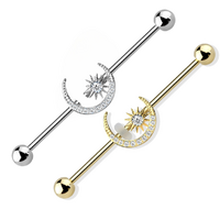 Star and Moon Industrial Barbell