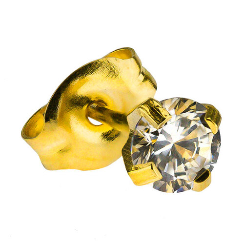 Gold Plate CZ : White