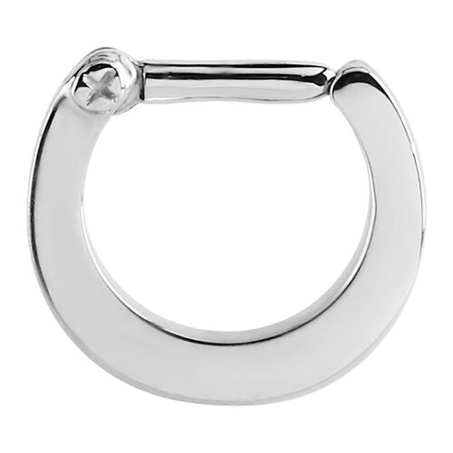 Plain Surgical Steel Septum Clicker : 1.2mm (16ga) x 7mm