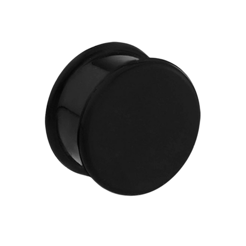 Silicone Flared Plug : 16mm x Black