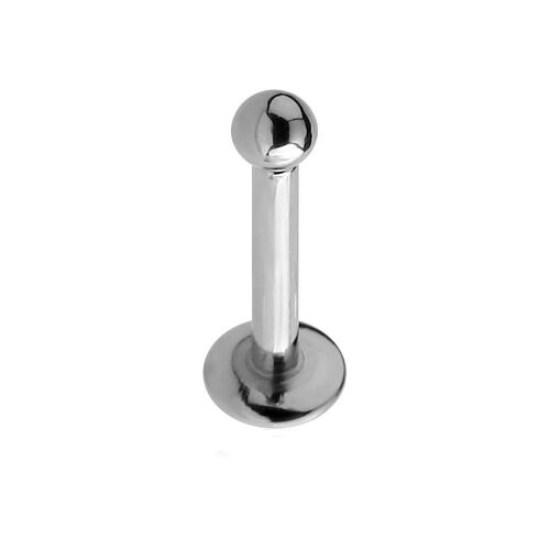 Elstern Titanium Internally Threaded Labret : 1.6mm (14ga) x 8mm