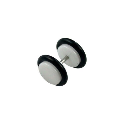 Fake Ear Plug White