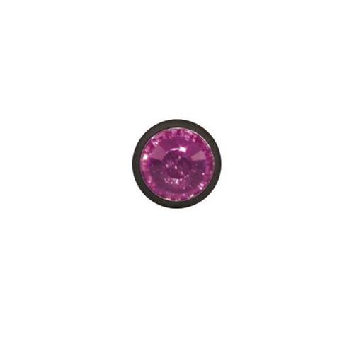 Titanium Blackline® Jewelled Disc for Internally Threaded Jewellery : 3.2mm x Pink