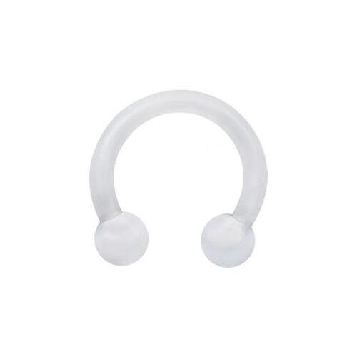 Bioplast® Clear Circular Barbell : 1.6mm (14ga) x 10mm