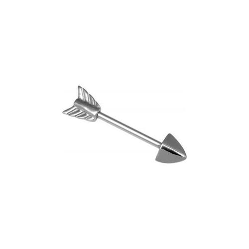 Steel Basicline® Arrow Nipple Barbell : 1.6mm (14ga) x 12mm