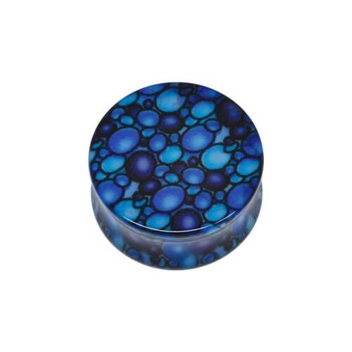 Polygraphix - Bubble Plug : 10mm x Blue