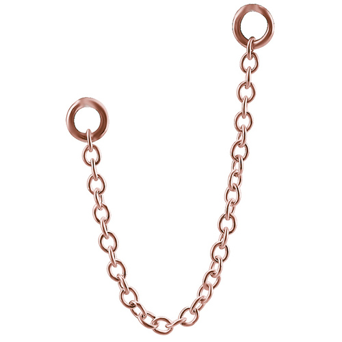 Rose Gold Hanging Chains for Hinged Segment Rings : 3cm