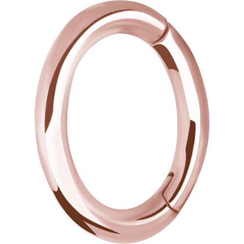 Rose Gold Oval Hinged Rook Ring