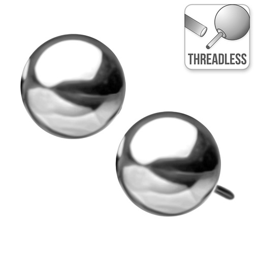 Invictus Threadless Titanium Ball Attachment : 4mm