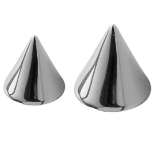 Titanium Highline® Threaded Cones : 1.6mm (14ga) x 6mm x 8mm x Dark Blue