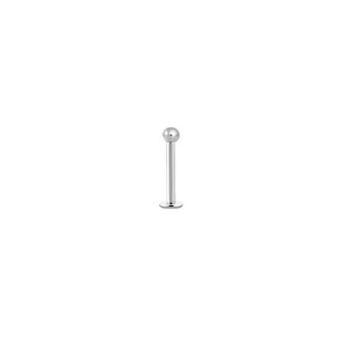 Titanium Highline® Internally Threaded Labret : 1.2mm (16ga) x 8mm x 2.5mm Ball