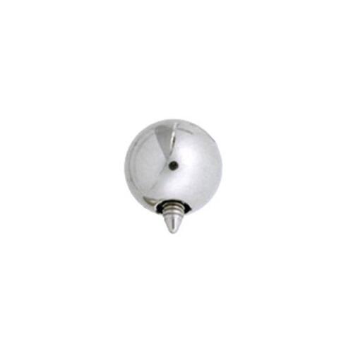 Titanium Highline® Internally Threaded Ball : 1.6mm (14ga) x 2.5mm