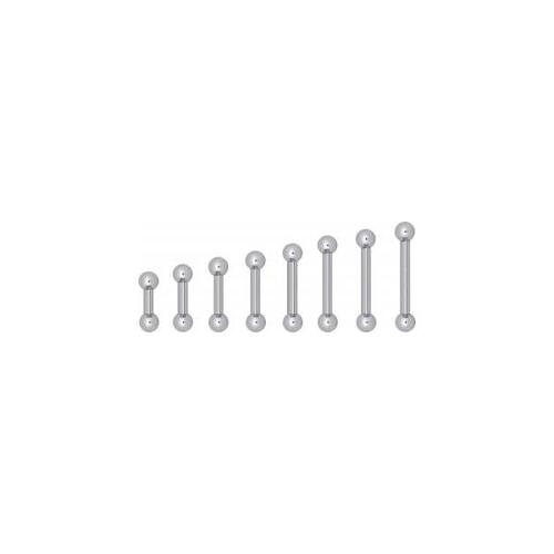 Titanium Highline® Barbells : 1.6mm (14ga) x 7mm x 4mm Balls x Ti-glo