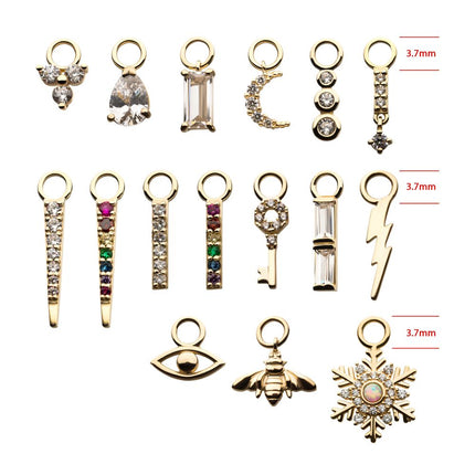 Invictus 14Kt Yellow Gold Bee Dangle Charm