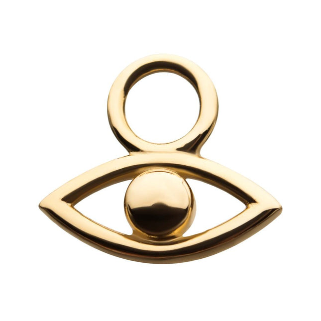 Invictus 14Kt Yellow Gold Open Eye Charm