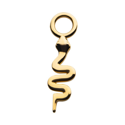 Invictus 14Kt Yellow Gold Snake Charm