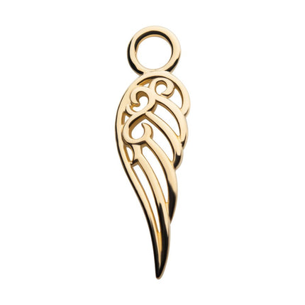 Invictus 14Kt Yellow Gold Wing Charm