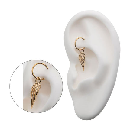 Invictus 14Kt Yellow Gold Wing Charm