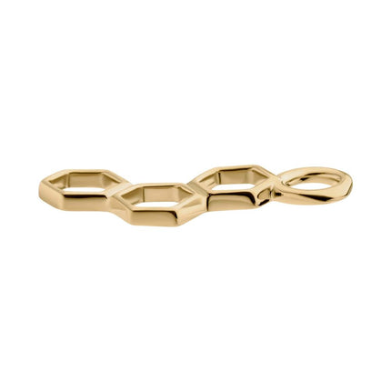 Invictus 14Kt Yellow Gold Honeycomb Charm