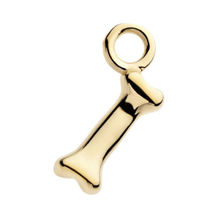 Invictus 14Kt Yellow Gold Bone Charm