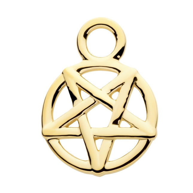 Invictus 14Kt Yellow Gold Pentagram Charm
