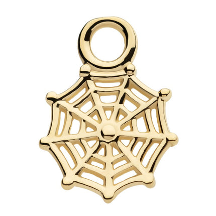 Invictus 14Kt Yellow Gold Spiderweb Charm
