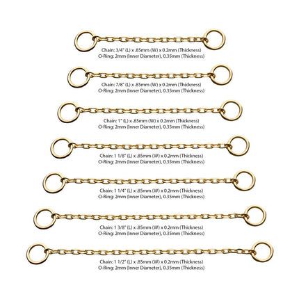Invictus 14Kt Gold Rolo Chain with Ring