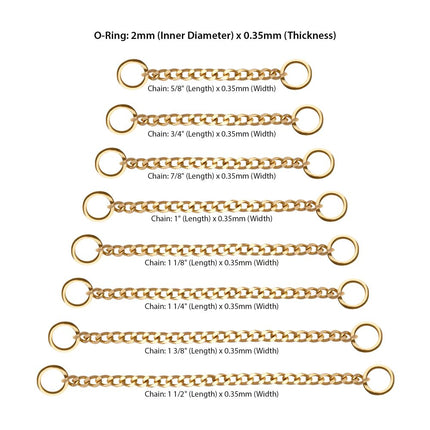 Invictus 14Kt Gold Curb Chain with Ring