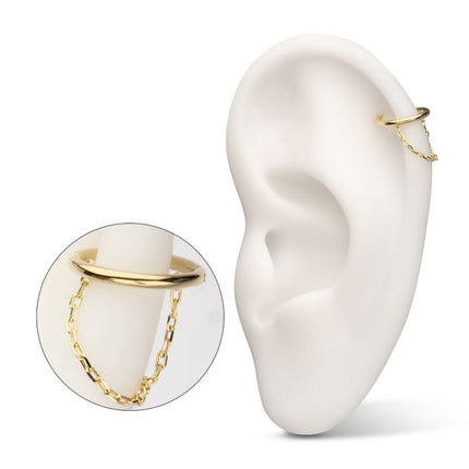 Invictus 14Kt Yellow Gold with Chain Hinged Segment Clicker