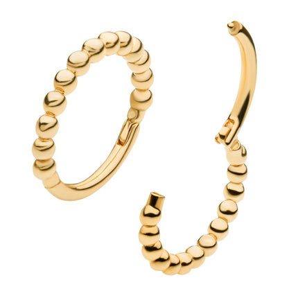 Invictus 14Kt Yellow Gold with Beaded Edge Side Facing Hinged Segment Clicker