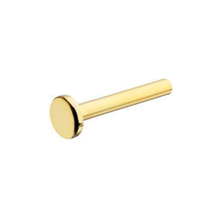 Invictus 14Kt Yellow Gold M0.8 Internally Threaded 2.5mm Labret Base
