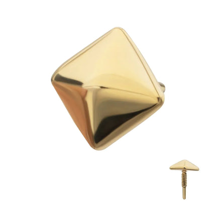 Invictus 14Kt Yellow Gold M0.8 Internally Threaded Pyramid Top