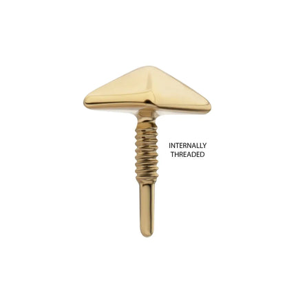 Invictus 14Kt Yellow Gold M0.8 Internally Threaded Pyramid Top