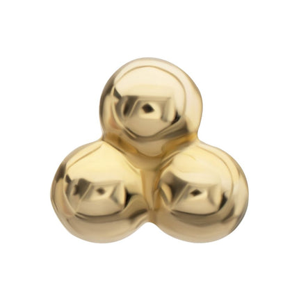 Invictus 14Kt Yellow Gold M0.8 Internally Threaded Trinity Ball Top
