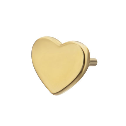 Invictus 14Kt Yellow Gold M0.8 Internally Threaded Heart Top