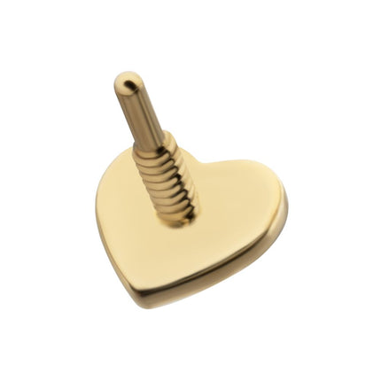Invictus 14Kt Yellow Gold M0.8 Internally Threaded Heart Top