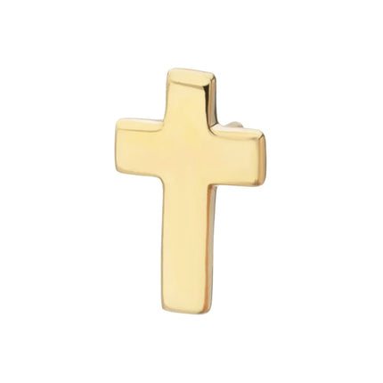 Invictus 14Kt Yellow Gold M0.8 Internally Threaded Cross Top
