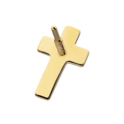 Invictus 14Kt Yellow Gold M0.8 Internally Threaded Cross Top