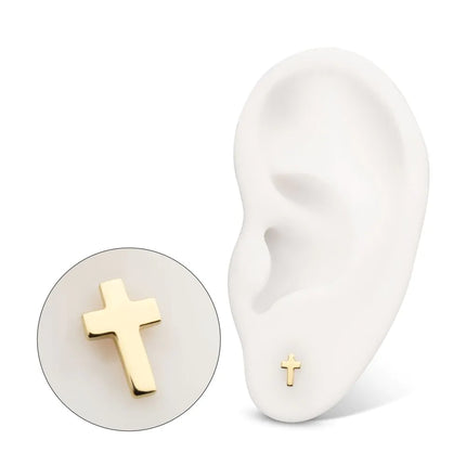 Invictus 14Kt Yellow Gold M0.8 Internally Threaded Cross Top