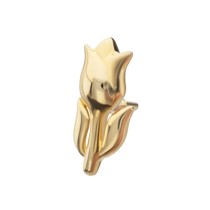 Invictus 14Kt Yellow Gold M0.8 Internally Threaded Tulip Flower Top
