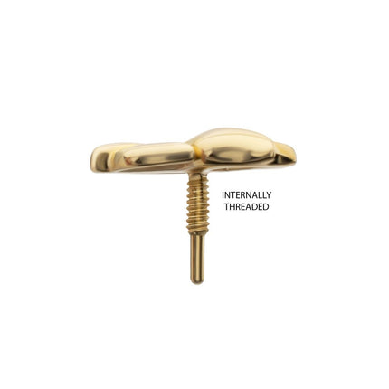 Invictus 14Kt Yellow Gold M0.8 Internally Threaded Tulip Flower Top