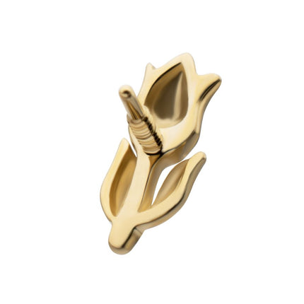 Invictus 14Kt Yellow Gold M0.8 Internally Threaded Tulip Flower Top