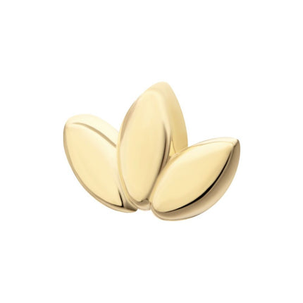 Invictus 14Kt Gold Threadless Lotus Flower Top