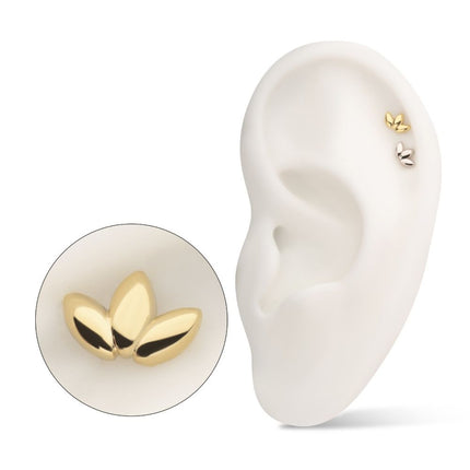 Invictus 14Kt Gold Threadless Lotus Flower Top