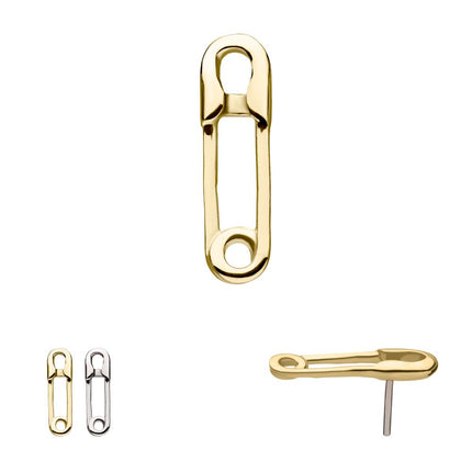 Invictus 14kt Yellow Gold Threadless 4mm Bezel Set White Synthetic Opal Top