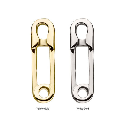 Invictus 14Kt Gold Threadless Safety Pin Top